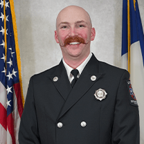 Firefighter Justin Perkey